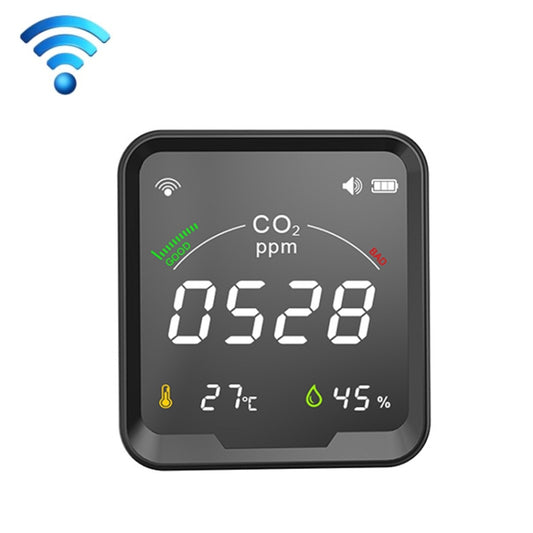 PTH-9CW Wifi Intelligent Infrared CO2 Detector Air Quality Detector Home Temperature And Humidity Meter - Air & Water Quality Tester by buy2fix | Online Shopping UK | buy2fix