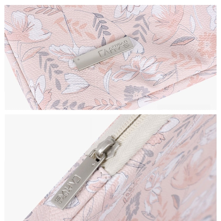 G4-89 PU Laptop Case Tablet Sleeve Bag with Telescoping Handle, Size: 12 Inch(Light Pink) by buy2fix