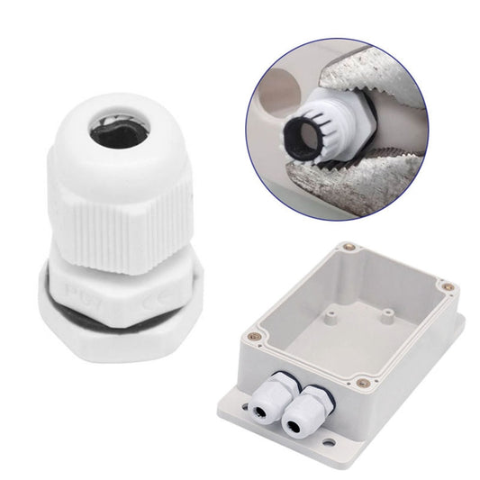 2pcs Switch Modified Part IP66 Waterproof Shell Transparent Upper Hole PG7+Wiring Port - Smart Switch by buy2fix | Online Shopping UK | buy2fix