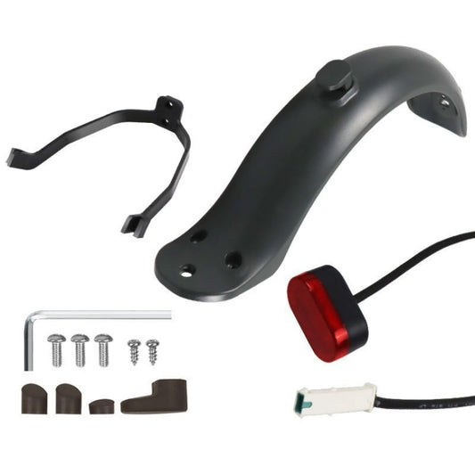 For Xiaomi M365 Electric Scooter Accessories, Fender+Bracket+Taillight, Color: Black With Wrench - Accessories & Parts by buy2fix | Online Shopping UK | buy2fix