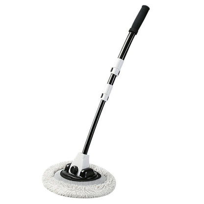 Soft Hair Curved Rod Car Wash Long Handle Telescopic Mop, Color: Black White - Car washing supplies by buy2fix | Online Shopping UK | buy2fix