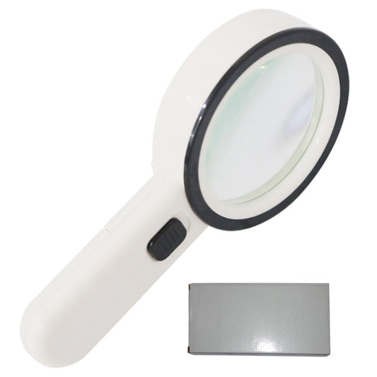 JHS407 30X Handheld HD Magnifier With LED Light(Paper Package) - Hand Held Style by buy2fix | Online Shopping UK | buy2fix