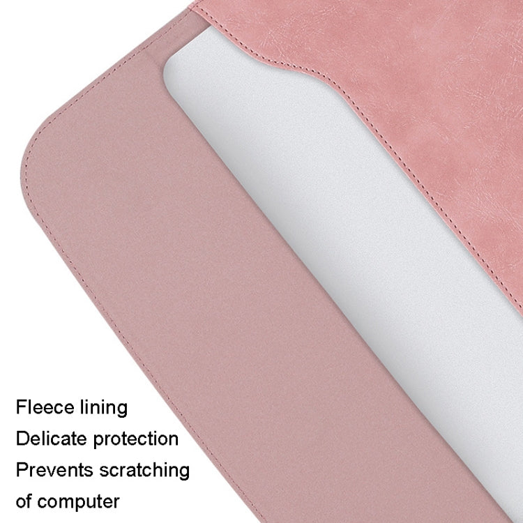 A20 Laptop Bag Magnetic Suction Slim Tablet Case Inner Bag, Size: 15.4/16 inch(Pink) by buy2fix