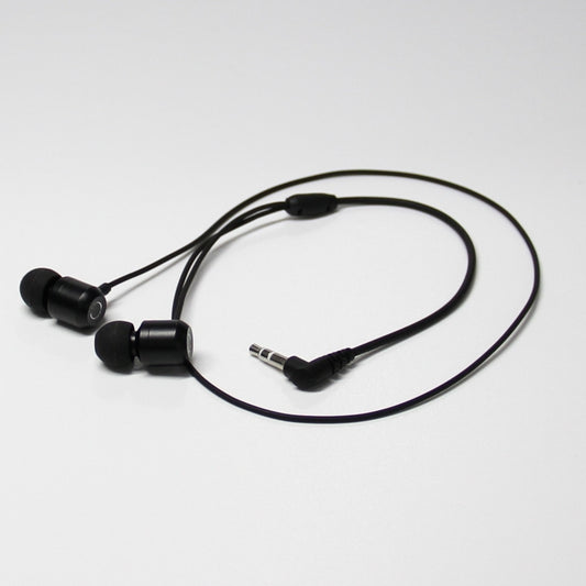 For Meta Quest 2 VR Glasses Ear-in Headset 3.5 Elbow Aluminum Earphones(Black) - VR Accessories by buy2fix | Online Shopping UK | buy2fix