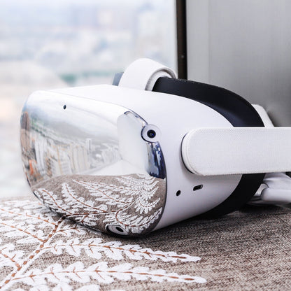 For Meta Quest 2 VR Front Cover Protective Face Shell(Silver Plating) by buy2fix