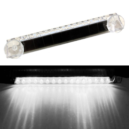 Wiring Free Rear Window Solar LED Sensor Car Warning Light(White) - Warning Lights by buy2fix | Online Shopping UK | buy2fix