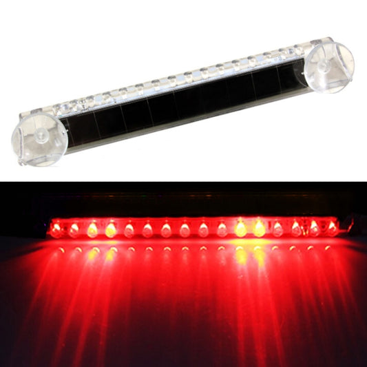 Wiring Free Rear Window Solar LED Sensor Car Warning Light(Red) - Warning Lights by buy2fix | Online Shopping UK | buy2fix