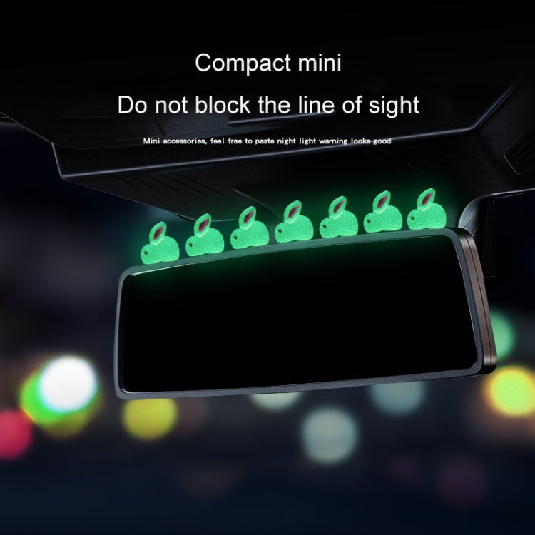 20pcs Large Car Luminous Rabbit Ornament Car Interior Decoration Supplies by buy2fix
