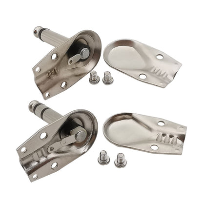 10pcs 6.35mm Right Angle Guitar Plug Audio Microphone Amplifier Connector, Specification: Binaural - Microphone Audio Cable & Connector by buy2fix | Online Shopping UK | buy2fix