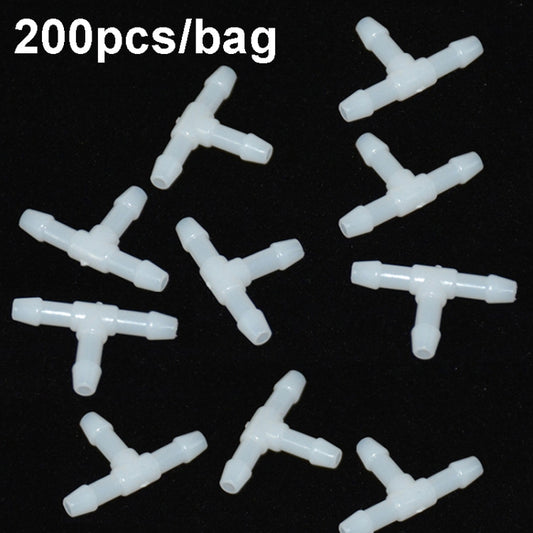 200pcs/bag Universal Car Spray Hose Connector Connection Tube Plastic Snap, Style: T Type - Others by buy2fix | Online Shopping UK | buy2fix