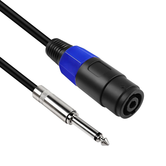 4 Core Ommus Female To 6.35mm Male Audio Cable(0.3m) - Microphone Audio Cable & Connector by buy2fix | Online Shopping UK | buy2fix