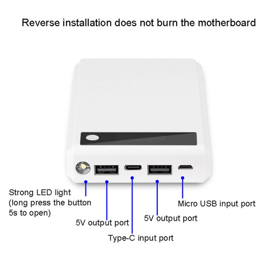 Q6 Removable 6 Sections 18650 Battery Box Charger Case, Style: Ordinary(White) - Battery Storage Box by buy2fix | Online Shopping UK | buy2fix