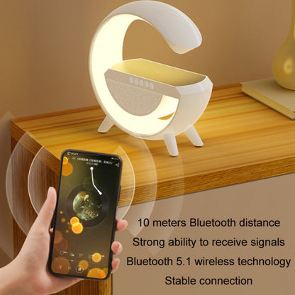 DH001 Smart Wireless Charging Ambient Light Bluetooth Speaker(White) - Desktop Speaker by buy2fix | Online Shopping UK | buy2fix