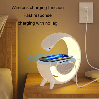 DH001 Smart Wireless Charging Ambient Light Bluetooth Speaker(White) - Desktop Speaker by buy2fix | Online Shopping UK | buy2fix