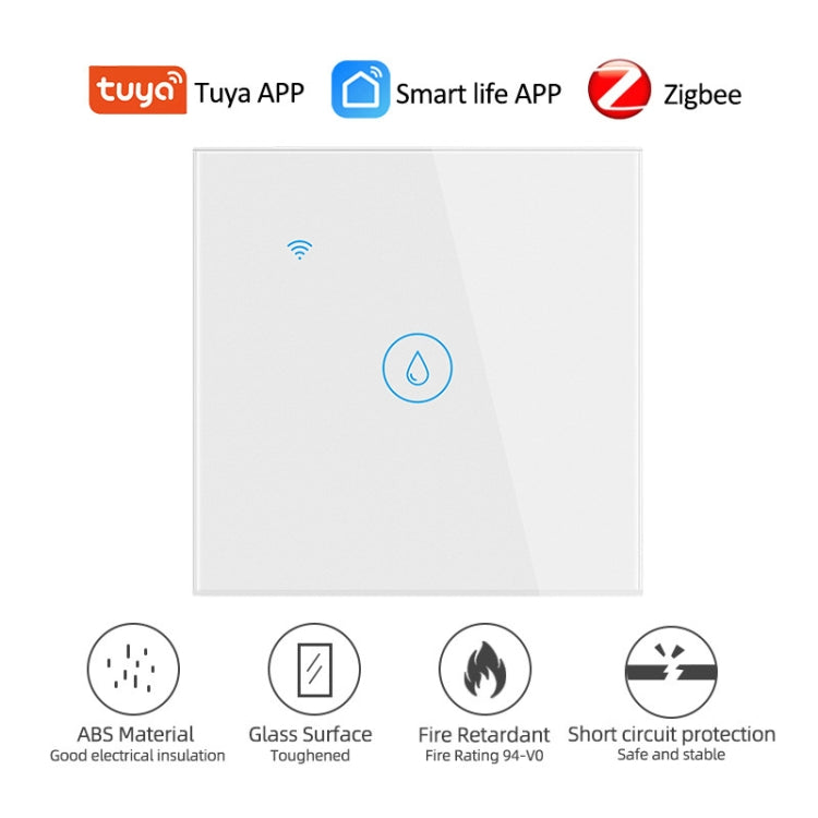 ZigBee 20A Water Heater Switch Black High Power Time Voice Control EU Plug - Smart Switch by buy2fix | Online Shopping UK | buy2fix