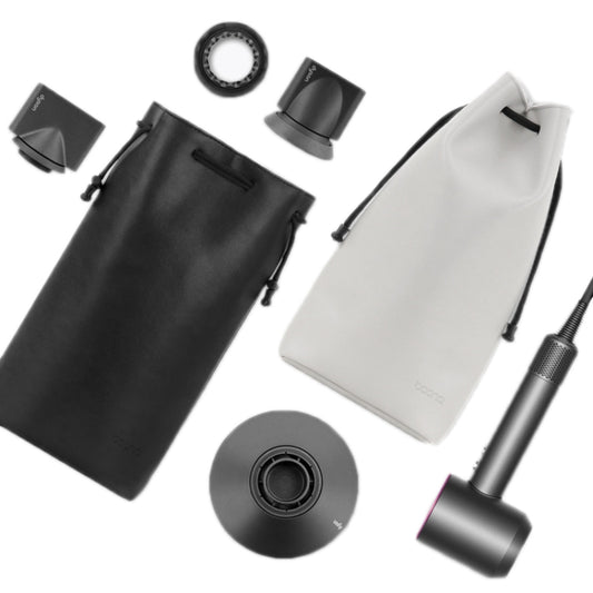 Baona DS-003 for Dyson Hair Dryer Complete Accessories PU Storage Bag(Grey) - For Dyson Accessories by Baona | Online Shopping UK | buy2fix