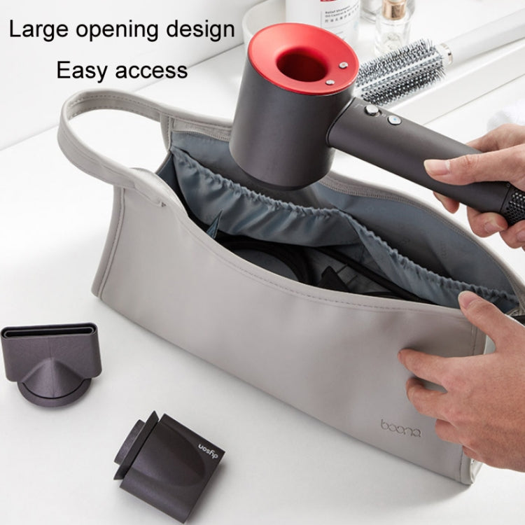 Baona BN-DS001 for Dyson Hair Dryer Accessories Leather Organizer(Black) - For Dyson Accessories by Baona | Online Shopping UK | buy2fix