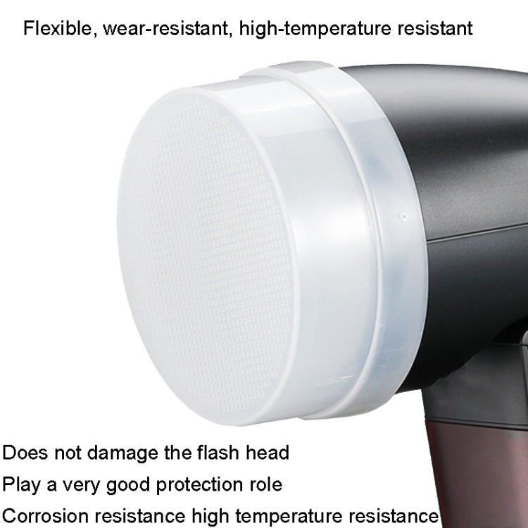 Round Light Head Universal SLR Camera Top Hot Shoe Light Soapbox, For Godox V1/AD100Pro/AD200/AD200Pro(White) by buy2fix