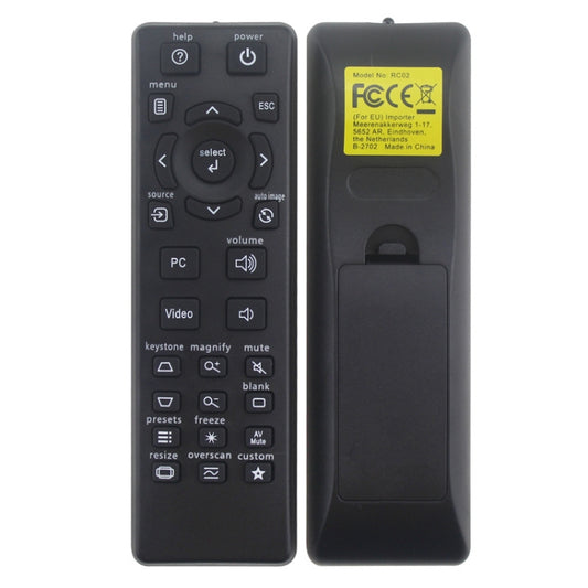 For InFocus IN112 IN114 IN124 IN3136 Projector 2pcs Remote Control - Accessories & Parts by buy2fix | Online Shopping UK | buy2fix