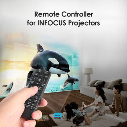 For InFocus IN112 IN114 IN124 IN3136 Projector 2pcs Remote Control - Accessories & Parts by buy2fix | Online Shopping UK | buy2fix