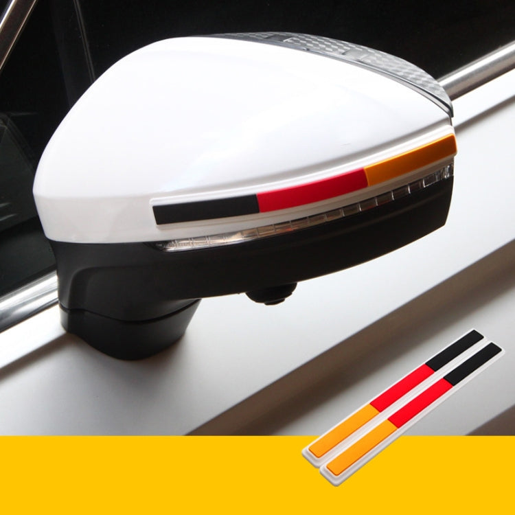 Car Rearview Mirror Door Side Decoration Anti-collision Rubber Strips(German White Edge) by buy2fix