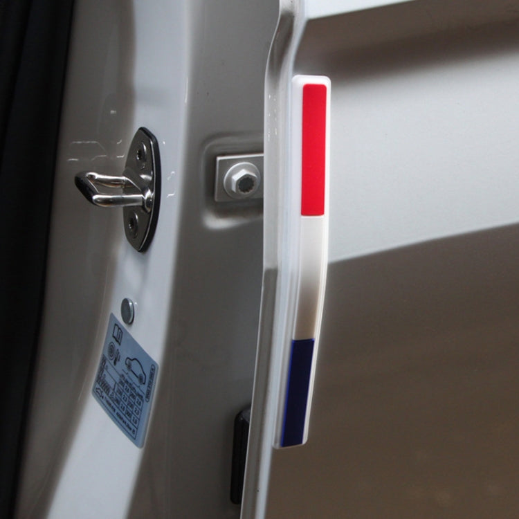 Car Rearview Mirror Door Side Decoration Anti-collision Rubber Strips(France White Edge) by buy2fix