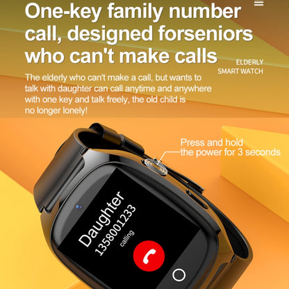 D300 1.54 inch IPS Screen Smart Watch, Support Tracking and Positioning & 4G Video Call(No Body Temperature Version) by buy2fix