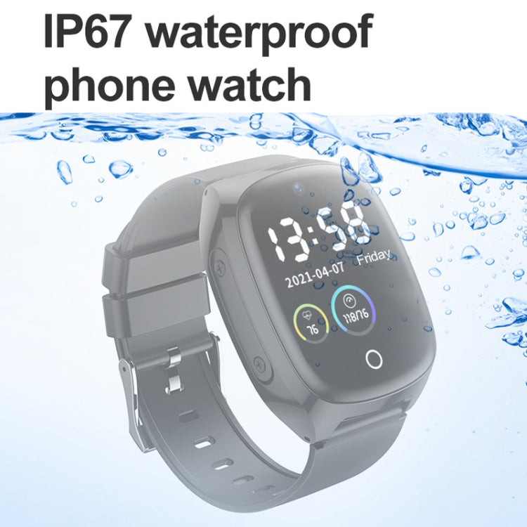 D300 1.54 inch IPS Screen Smart Watch, Support Tracking and Positioning & 4G Video Call(No Body Temperature Version) by buy2fix