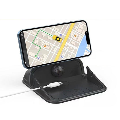 Vehicle Dashboard Mobile Phone Navigation Silicone Bracket(Black) by buy2fix