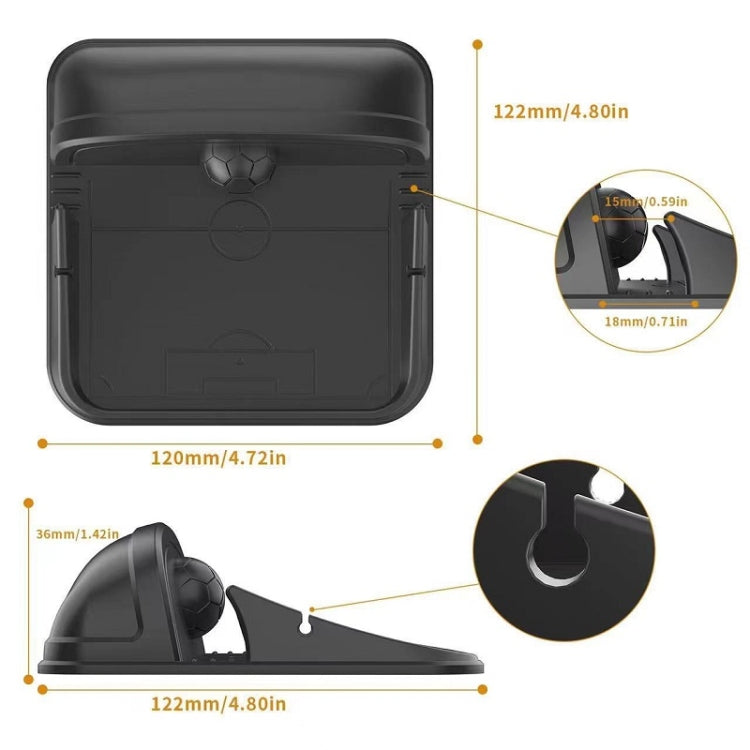 Vehicle Dashboard Mobile Phone Navigation Silicone Bracket(Black) by buy2fix