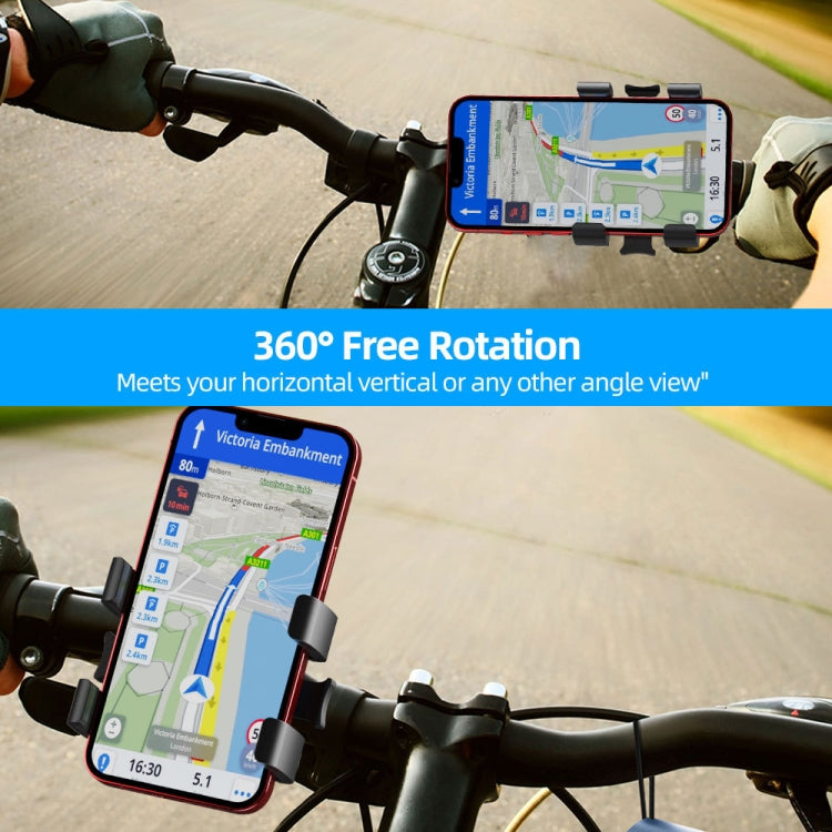 Outdoor Cycling Simple Installation Mobile Phone Holder(Black) by buy2fix