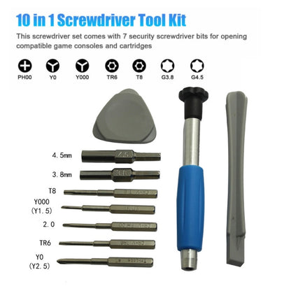 For Nintendo Switch PSP/GBA/DS/3DS 10 In 1 Repair Tool Kit Screwdriver Set by buy2fix