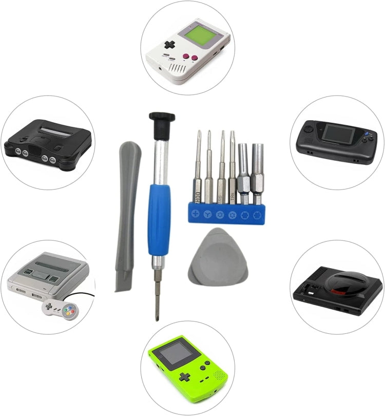For Nintendo Switch PSP/GBA/DS/3DS 10 In 1 Repair Tool Kit Screwdriver Set by buy2fix