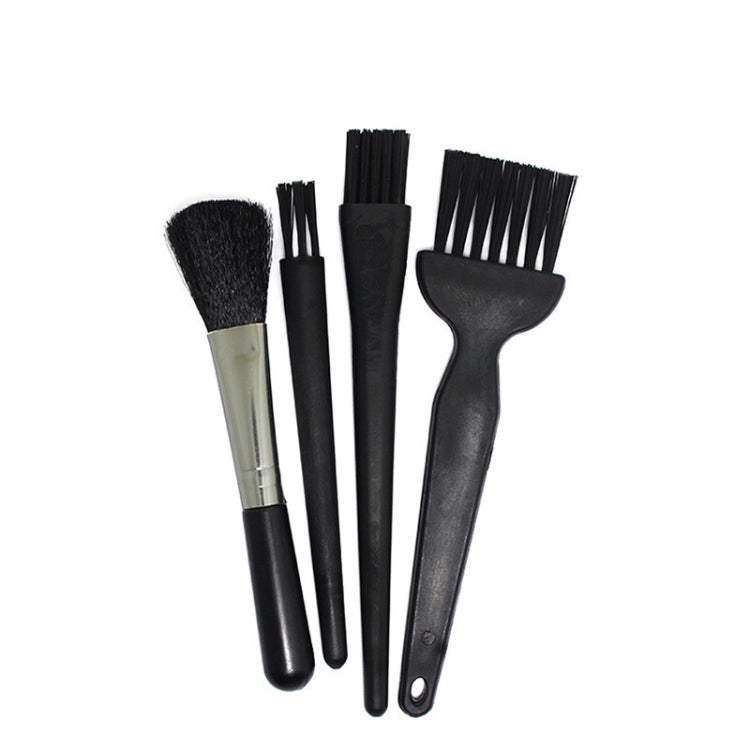 4pcs/set (3 Hard Hair+1 Soft Hair) Computer Keyboard Screen Camera Lens Digital Equipment Cleaning Brush by buy2fix