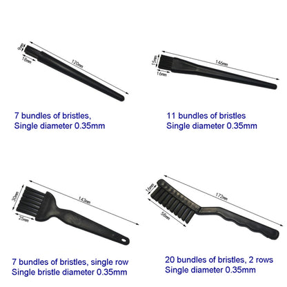 4pcs/set (3 Hard Hair+1 Soft Hair) Computer Keyboard Screen Camera Lens Digital Equipment Cleaning Brush by buy2fix