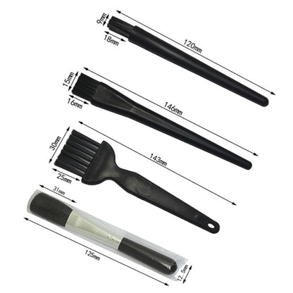 4pcs/set (4 Hard Hair) Computer Keyboard Screen Camera Lens Digital Equipment Cleaning Brush by buy2fix