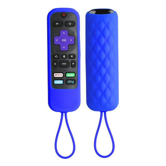 For TCL Roku 3600R/3900/Voice RCAL7R 2pcs Remote Control Silicone Case(Sea Blue) - Remote Control Covers by buy2fix | Online Shopping UK | buy2fix