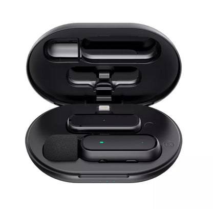 K61 One To  One Wireless Lavalier Microphone With Charging Box Noise Reduction Video Record Mic,Spec: 8 Pin Interface - Microphone by buy2fix | Online Shopping UK | buy2fix