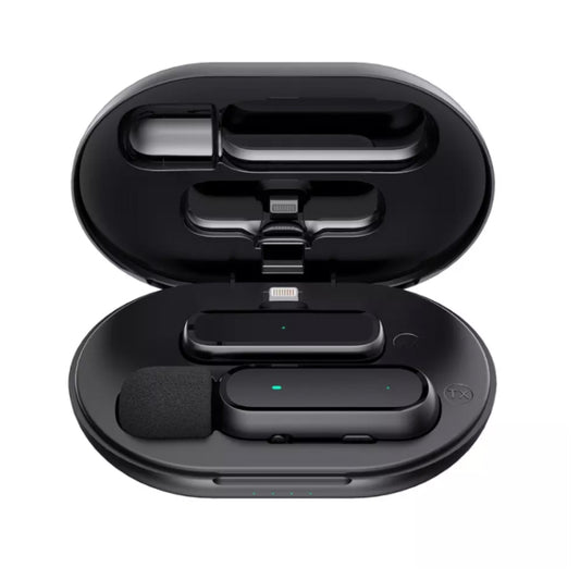 K61 One To  One Wireless Lavalier Microphone With Charging Box Noise Reduction Video Record Mic,Spec: 8 Pin Interface - Microphone by buy2fix | Online Shopping UK | buy2fix