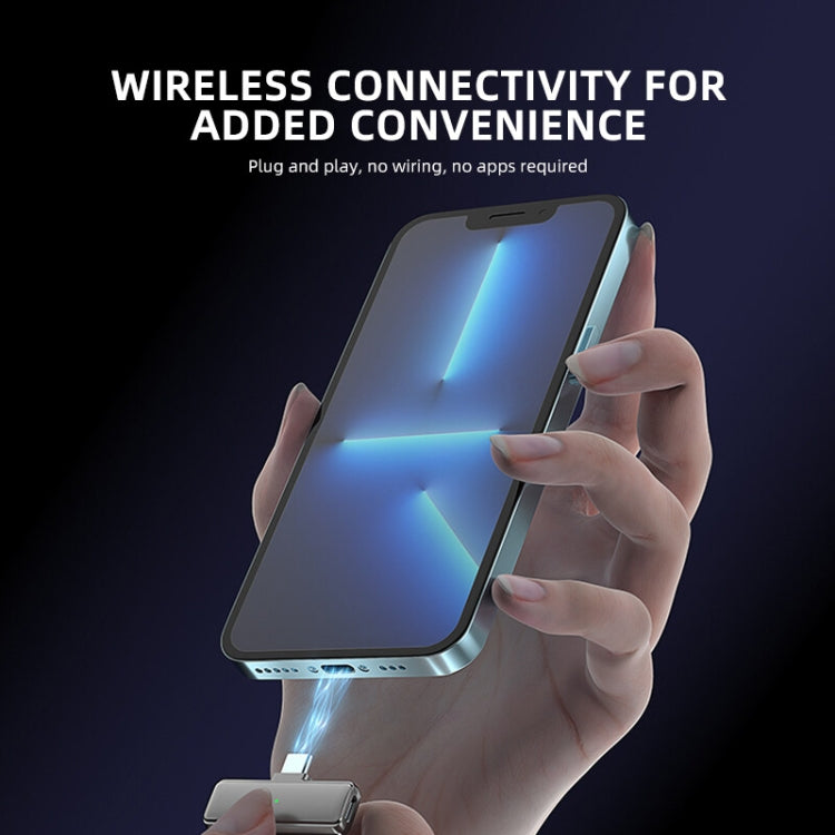 S16-S One To Two Black Digital Display Wireless Lavalier Microphone With Charging Compartment,Spec: 8 Pin Interface - Microphone by buy2fix | Online Shopping UK | buy2fix