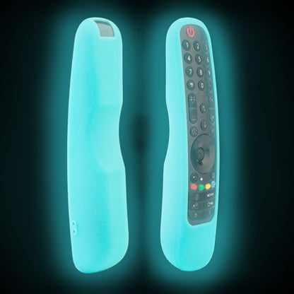 For LG MR21GA/MR21GC 2pcs Remote Control Silicone Case(Fluorescent Blue) - Remote Control Covers by buy2fix | Online Shopping UK | buy2fix