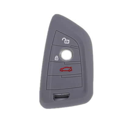 For BMW 1 Series X4/X2/XM5 2pcs Soft Silicone Remote Key Cover(Dark Gray) - In Car by buy2fix | Online Shopping UK | buy2fix