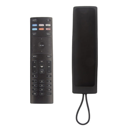 For Vizio XRT136/XRT140 2pcs Remote Control Silicone Case(Black) - Remote Control Covers by buy2fix | Online Shopping UK | buy2fix