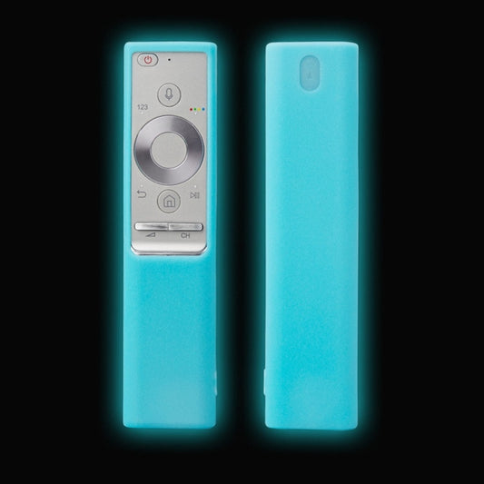 For Samsung BN-Q789FC 2pcs Remote Control Dustproof Silicone Case(Luminous Blue) - Remote Control Covers by buy2fix | Online Shopping UK | buy2fix