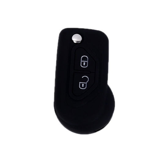 For Citroen C5/Elysee 2pcs Silicone Key Protector(Black) - Car Key Cases by buy2fix | Online Shopping UK | buy2fix