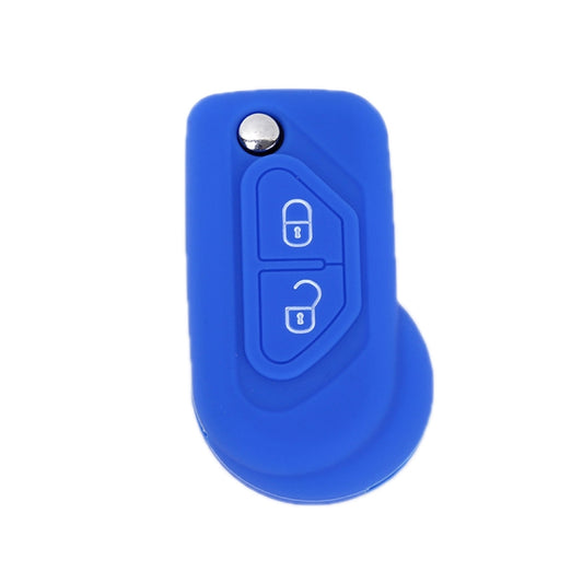 For Citroen C5/Elysee 2pcs Silicone Key Protector(Sea Blue) - Car Key Cases by buy2fix | Online Shopping UK | buy2fix
