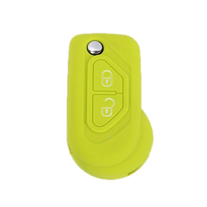 For Citroen C5/Elysee 2pcs Silicone Key Protector(Apple Green) by buy2fix