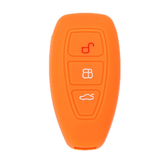 For Ford Focus/Mondeo 2pcs Folding Three-Button Key Protect Cover(Orange) - Car Key Cases by buy2fix | Online Shopping UK | buy2fix