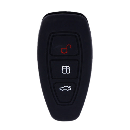 For Ford Focus/Mondeo 2pcs Folding Three-Button Key Protect Cover(Black) - Car Key Cases by buy2fix | Online Shopping UK | buy2fix