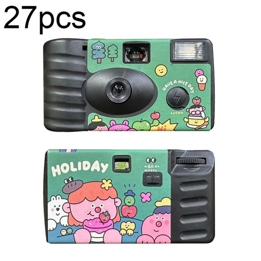 27pcs Holidays Retro Film Camera Waterproof Cartoon Decorative Stickers without Camera - Children Cameras by buy2fix | Online Shopping UK | buy2fix